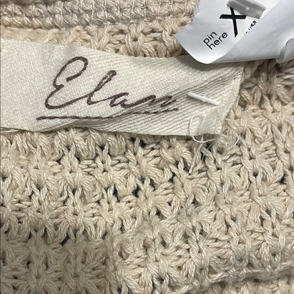 Elan Off-Shoulder Knit Sweater in Cream - Picture 7 of 8